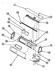 09 - Graphic Panel, Control Hood And Controls parts for Amana Dryer CE4317L2 / PCE4317L2 from AppliancePartsPros.com