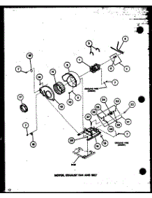 05 - Motor parts for Amana Dryer CE9002 / P7804829W from AppliancePartsPros.com