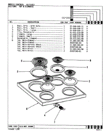 08 - Top Assembly parts for Crosley Range CEA2C3 from AppliancePartsPros.com