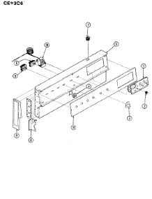 02 - Control Panel parts for Crosley Range CEA3C6CV from AppliancePartsPros.com
