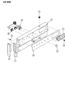 02 - Control Panel parts for Crosley Range CEA3D6CV from AppliancePartsPros.com