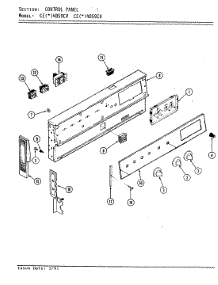 02 - Control Panel parts for Crosley Range CEA4D59CV from AppliancePartsPros.com