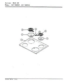 05 - Top Assembly parts for Crosley Range CEA4D59CV from AppliancePartsPros.com