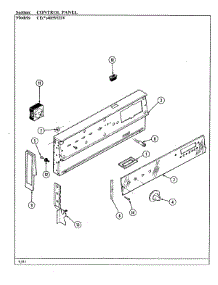 03 - Control Panel parts for Crosley Range CEA4D59TDV from AppliancePartsPros.com