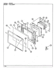 04 - Door parts for Crosley Range CEA4D59TDV from AppliancePartsPros.com