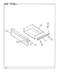 05 - Drawer parts for Crosley Range CEA4D59TDV from AppliancePartsPros.com