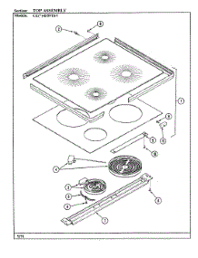 06 - Top Assembly parts for Crosley Range CEA4D59TSV from AppliancePartsPros.com