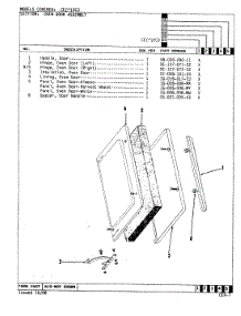 03 - Door Assembly parts for Crosley Range CEW2C3 from AppliancePartsPros.com