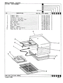 06 - Oven parts for Crosley Range CEW2C3 from AppliancePartsPros.com