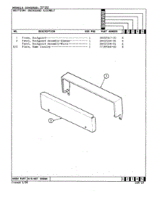 02 - Control Panel parts for Crosley Range CEW2D2 from AppliancePartsPros.com