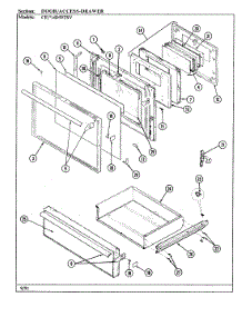 03 - Door / Drawer parts for Crosley Range CEW4D59TSV from AppliancePartsPros.com