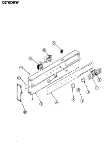 02 - Control Panel parts for Crosley Range CEW6D6W from AppliancePartsPros.com