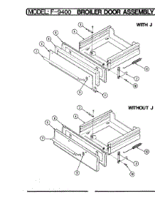 02 - Broiler Drawer (W / J) parts for Hardwick Range CF9421BE9J from AppliancePartsPros.com