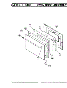 05 - Door parts for Hardwick Range CF9421BE9J from AppliancePartsPros.com