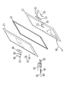 02 - Lid parts for Maytag Freezer CFC1536GRW from AppliancePartsPros.com