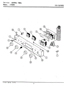 02 - Control Panel parts for Maytag Range CFE800 from AppliancePartsPros.com