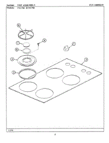 03 - Door parts for Maytag Range CFE800 from AppliancePartsPros.com