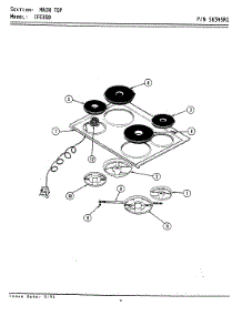 06 - Top Assembly parts for Maytag Range CFE800 from AppliancePartsPros.com