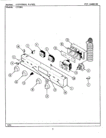 02 - Control Panel parts for Maytag Range CFE801 from AppliancePartsPros.com