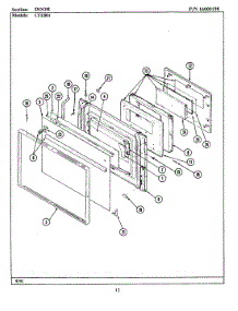 03 - Door parts for Maytag Range CFE801 from AppliancePartsPros.com