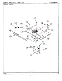 04 - Internal Controls parts for Maytag Range CFE801 from AppliancePartsPros.com