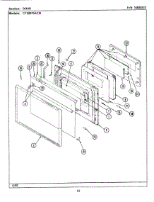 03 - Door parts for Maytag Range CFE8010ACB from AppliancePartsPros.com