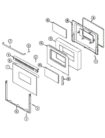 03 - Door (Ser. Pre. 12) parts for Maytag Range CFE9000BCB from AppliancePartsPros.com
