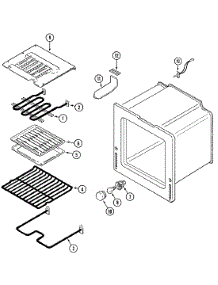 03 - Oven parts for Admiral Range CFEA500ACE from AppliancePartsPros.com