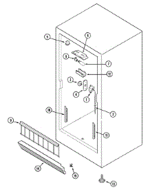 02 - Freezer Compartment parts for Maytag Freezer CFU1236ARW from AppliancePartsPros.com