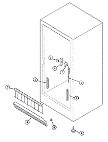 02 - Freezer Compartment parts for Maytag Freezer CFU1535GRW from AppliancePartsPros.com