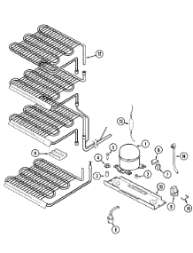 03 - Unit Compartment & System parts for Maytag Freezer CFU1535GRW from AppliancePartsPros.com
