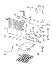 03 - Unit Compartment & System parts for Maytag Freezer CFU2046ARW from AppliancePartsPros.com