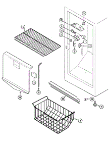 02 - Freezer Compartment parts for Maytag Freezer CFU2046GRW from AppliancePartsPros.com
