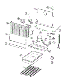 03 - Unit Compartment & System parts for Maytag Freezer CFU2046GRW from AppliancePartsPros.com