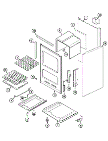03 - Oven / Body parts for Crosley Range CG1100PAW from AppliancePartsPros.com