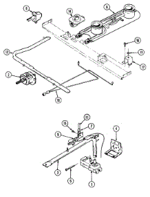 03 - Gas Controls parts for Crosley Range CG3110PRV from AppliancePartsPros.com