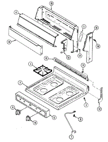 04 - Top & Control Panel Assembly (Cg3110prv) parts for Crosley Range CG3110PRV from AppliancePartsPros.com