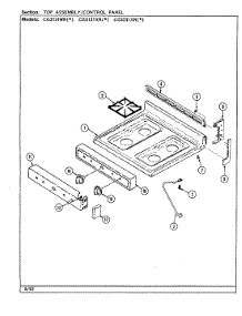 05 - Top Assembly parts for Crosley Range CG3131WRW from AppliancePartsPros.com