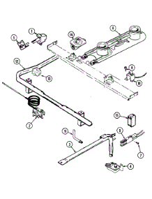 02 - Gas Controls parts for Crosley Range CG3131WUA from AppliancePartsPros.com