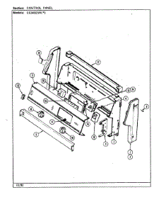 02 - Control Panel parts for Crosley Range CG3432SRA from AppliancePartsPros.com