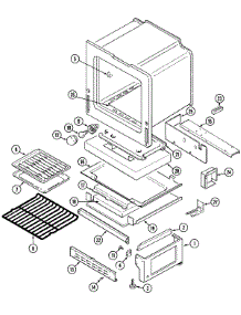 05 - Oven / Base parts for Crosley Range CG3438SRW from AppliancePartsPros.com