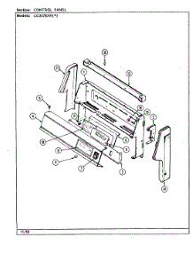 02 - Control Panel parts for Crosley Range CG3478XRA from AppliancePartsPros.com