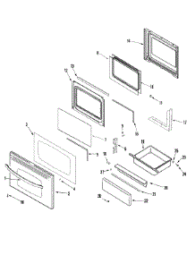 03 - Door / Drawer (Stl) parts for Crosley Range CG34800BDS from AppliancePartsPros.com