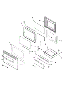 04 - Door / Drawer (Stl) (Series 12) parts for Crosley Range CG34800BDS from AppliancePartsPros.com