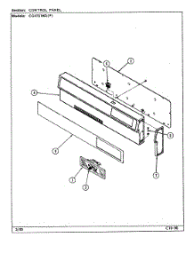02 - Control Panel parts for Crosley Range CG4131WRA from AppliancePartsPros.com