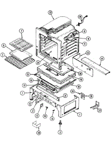 04 - Oven / Base parts for Crosley Range CG6498VVV from AppliancePartsPros.com