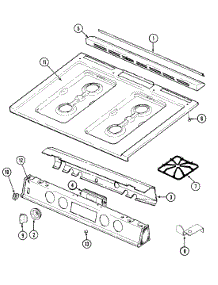05 - Top Assembly parts for Crosley Range CG6498VVV from AppliancePartsPros.com