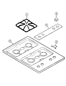 02 - Top Assembly parts for Crosley Cooktop CG8211PS from AppliancePartsPros.com