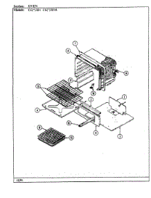 04 - Oven parts for Crosley Range CGA3D1 from AppliancePartsPros.com