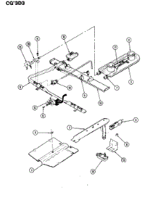 03 - Gas Controls parts for Crosley Range CGA3D3WK from AppliancePartsPros.com